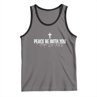 Pope Leo XIV Tank Top Peace Be With You All Catholic Church Subtle Cross