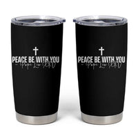 Pope Leo XIV Tumbler Cup Peace Be With You All Catholic Church Subtle Cross