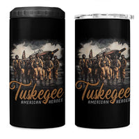 Tuskegee Airmen 4 in 1 Can Cooler Tumbler African American Heroes WW2 Tribute Black History Month - Wonder Print Shop