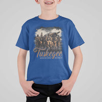 Tuskegee Airmen T Shirt For Kid African American Heroes WW2 Tribute Black History Month - Wonder Print Shop
