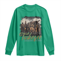 Tuskegee Airmen Long Sleeve Shirt African American Heroes WW2 Tribute Black History Month - Wonder Print Shop