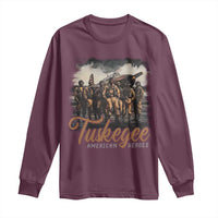 Tuskegee Airmen Long Sleeve Shirt African American Heroes WW2 Tribute Black History Month - Wonder Print Shop