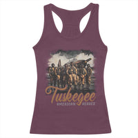Tuskegee Airmen Racerback Tank Top African American Heroes WW2 Tribute Black History Month - Wonder Print Shop