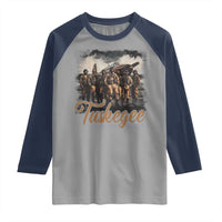 Tuskegee Airmen Raglan Shirt African American Heroes WW2 Tribute Black History Month - Wonder Print Shop