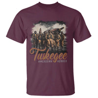 Tuskegee Airmen T Shirt African American Heroes WW2 Tribute Black History Month - Wonder Print Shop