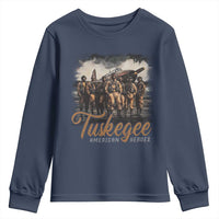 Tuskegee Airmen Youth Sweatshirt African American Heroes WW2 Tribute Black History Month - Wonder Print Shop
