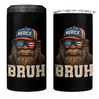 Bruh Bigfoot Merica 4 in 1 Can Cooler Tumbler American Flag Patriotic 4th Of July - Wonder Print Shop