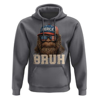 Bruh Bigfoot Merica Hoodie American Flag Patriotic 4th Of July - Wonder Print Shop