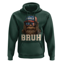 Bruh Bigfoot Merica Hoodie American Flag Patriotic 4th Of July - Wonder Print Shop