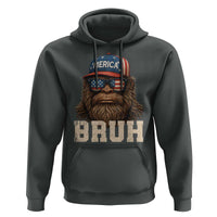 Bruh Bigfoot Merica Hoodie American Flag Patriotic 4th Of July - Wonder Print Shop