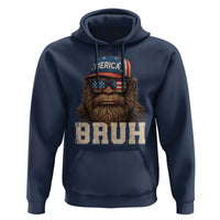 Bruh Bigfoot Merica Hoodie American Flag Patriotic 4th Of July - Wonder Print Shop