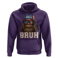 Bruh Bigfoot Merica Hoodie American Flag Patriotic 4th Of July - Wonder Print Shop