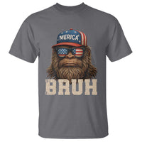 Bruh Bigfoot Merica T Shirt American Flag Patriotic 4th Of July - Wonder Print Shop