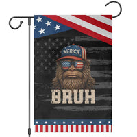 Bruh Bigfoot Merica Garden Flag American Flag Patriotic 4th Of July