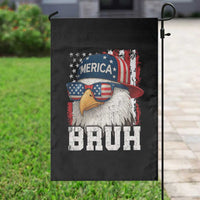 Bruh 'Merica Bald Eagle 4th of July Garden Flag Patriotic USA Flag - Wonder Print Shop