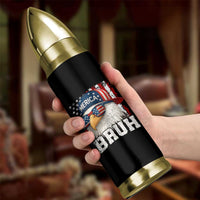 Bruh 'Merica Bald Eagle 4th of July Bullet Tumbler Patriotic USA Flag - Wonder Print Shop