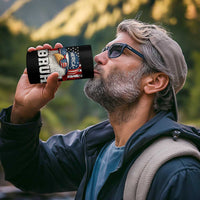 Bruh 'Merica Bald Eagle 4th of July 4 in 1 Can Cooler Tumbler Patriotic USA Flag - Wonder Print Shop