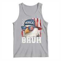 Bruh 'Merica Bald Eagle 4th of July Tank Top Patriotic USA Flag - Wonder Print Shop