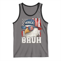 Bruh 'Merica Bald Eagle 4th of July Tank Top Patriotic USA Flag - Wonder Print Shop
