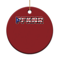 PFKNR Christmas Ornament Vintage Boricua Puerto Rican Flag - Wonder Print Shop