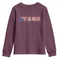 PFKNR Youth Sweatshirt Vintage Boricua Puerto Rican Flag - Wonder Print Shop