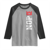 No Kings Raglan Shirt In America Protest - Wonder Print Shop