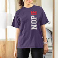 No Kings T Shirt For Women In America Protest - Wonder Print Shop