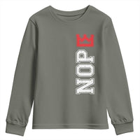 No Kings Youth Sweatshirt In America Protest - Wonder Print Shop