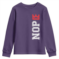 No Kings Youth Sweatshirt In America Protest - Wonder Print Shop