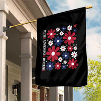 Subtle FDT Garden Flag Boho Floral Red White Blue Social Justice - Wonder Print Shop