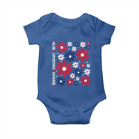 Subtle FDT Baby Onesie Boho Floral Red White Blue Social Justice - Wonder Print Shop