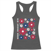 Subtle FDT Racerback Tank Top Boho Floral Red White Blue Social Justice - Wonder Print Shop