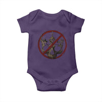 No Kings in America Baby Onesie Skull Crown Nope Kings - Wonder Print Shop
