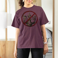 No Kings in America T Shirt For Women Skull Crown Nope Kings - Wonder Print Shop