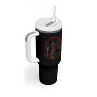 No Kings in America Tumbler With Handle Skull Crown Nope Kings - Wonder Print Shop