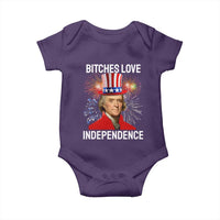 Bitches Love Independence Baby Onesie Thomas Jefferson Funny 4th Of July - Wonder Print Shop