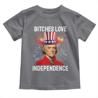Bitches Love Independence Toddler T Shirt Thomas Jefferson Funny 4th Of July - Wonder Print Shop