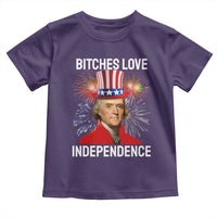 Bitches Love Independence Toddler T Shirt Thomas Jefferson Funny 4th Of July - Wonder Print Shop