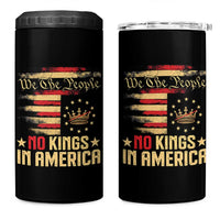 No Kings in America 4 in 1 Can Cooler Tumbler Vintage Old American Flag Patriotic 1776 We The People TS10