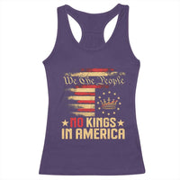 No Kings in America Racerback Tank Top Vintage Old American Flag Patriotic 1776 We The People TS10