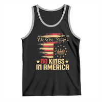 No Kings in America Tank Top Vintage Old American Flag Patriotic 1776 We The People TS10