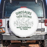 Funny Psychology Lover Spare Tire Cover Dinosaurs Didnt Talk About Their Feelings Mental Health Therapist