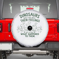 Funny Psychology Lover Spare Tire Cover Dinosaurs Didnt Talk About Their Feelings Mental Health Therapist