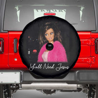 Y'all Need Jesus Funny Girls Meme Saying Christian Humor Spare Tire Cover
