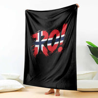 Ro Norway Viking Norwegian Flag Nordic Pride Throw Blanket