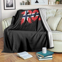 Ro Norway Viking Norwegian Flag Nordic Pride Throw Blanket