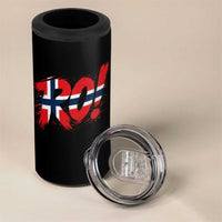 Ro Norway Viking Norwegian Flag Nordic Pride 4 in 1 Can Cooler Tumbler