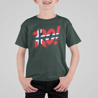 Ro Norway Viking Norwegian Flag Nordic Pride T Shirt For Kid
