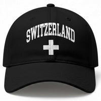 Switzerland Flag Vintage Baseball Cap Swiss Retro Vintage