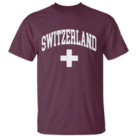 Switzerland Flag Vintage T Shirt Swiss Retro Vintage
